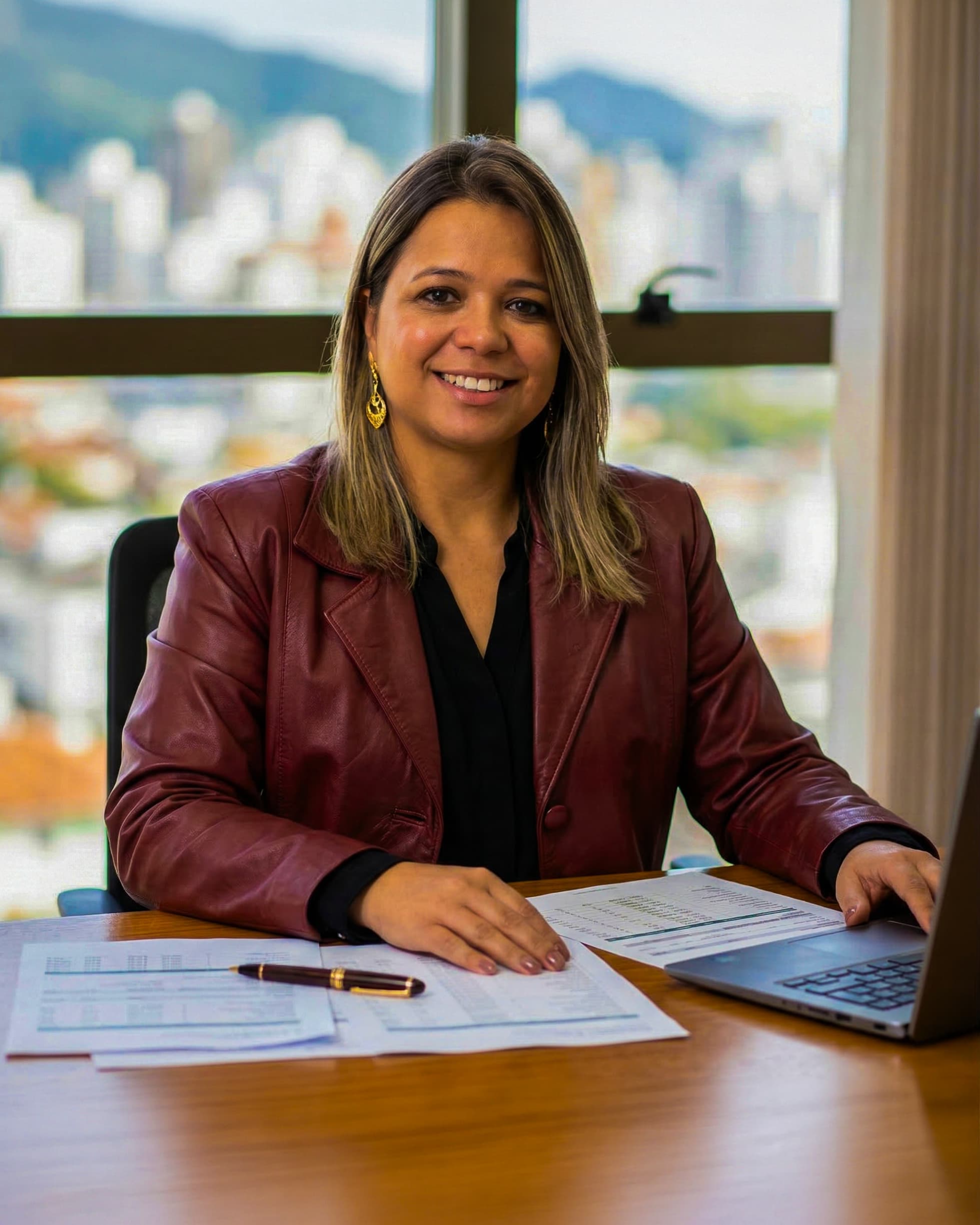 Lilian Rocha em atendimento